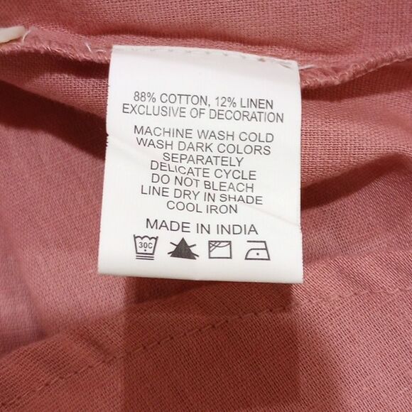 NEW! Akkriti by Pantaloons Embroidered Mandarin Collar Kurti Tunic Blouse - L - Picture 8 of 8